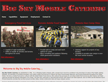 Tablet Screenshot of bigskymobilecatering.com